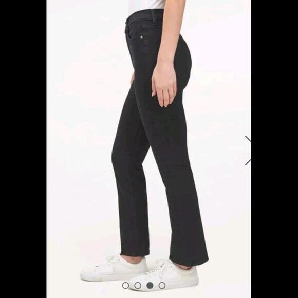NWT Splendid women's High Waist Slim Kick Crop Ankle Straight Black  Jeans US 28 - Picture 8 of 9